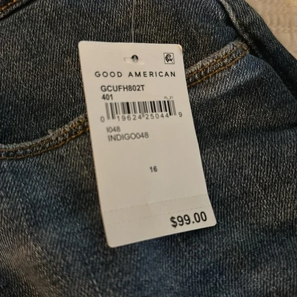 Good American cutoff denim shorts size 16 - Picture 6 of 6